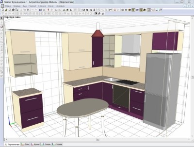Программа для проектирования мебели на кухне